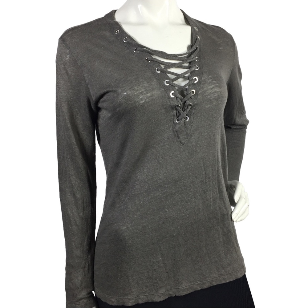 Iro Linen Top Long Sleeve Size XS